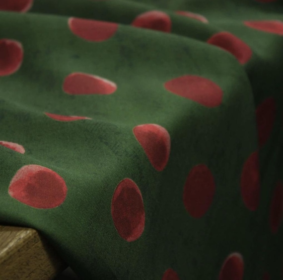 Print rose fiber fabric by the yard