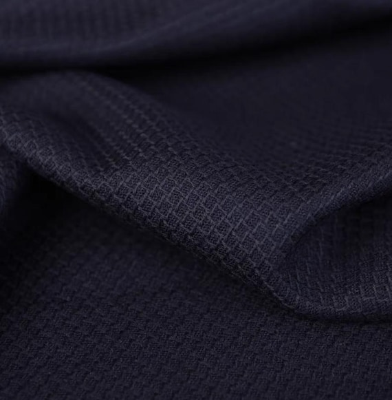 Jacquard Wool fabric by the yard