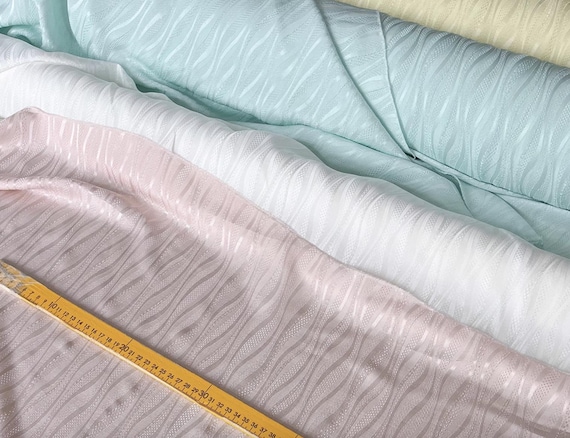 Jacquard silk fabric by the yard