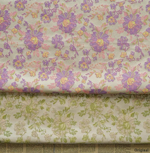 Multi Color Options Jacquard brocade fabric by the yard