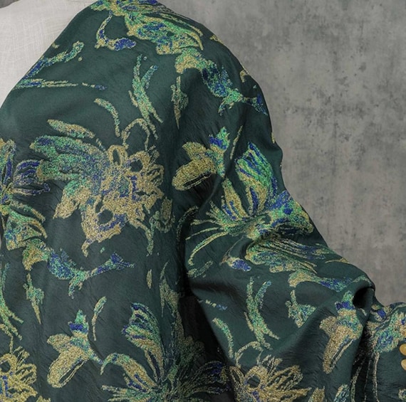 Jacquard Brocade fabric by the yard