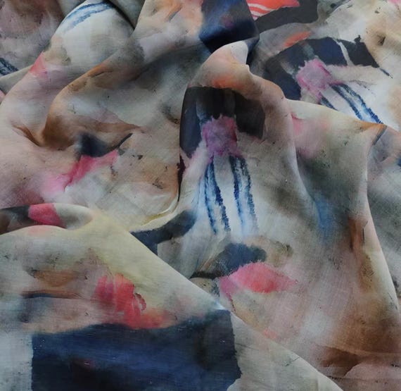 Print ramie fabric by the yard