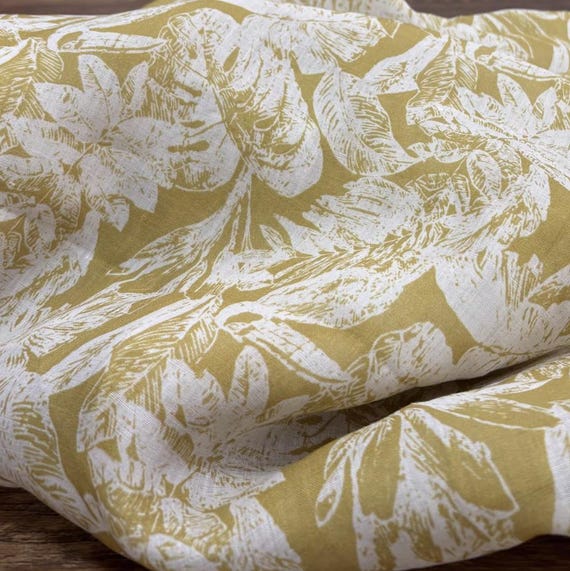 Print ramie fabric by the yard