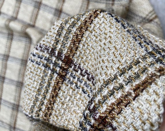 Tweed fabric by the yard