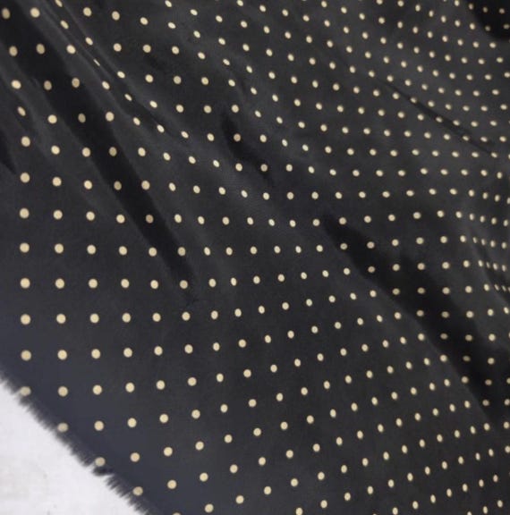 Polka Dots Print cupra fabric by the yard