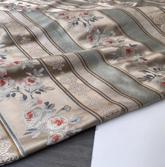Jacquard Silk Fabric by the yard