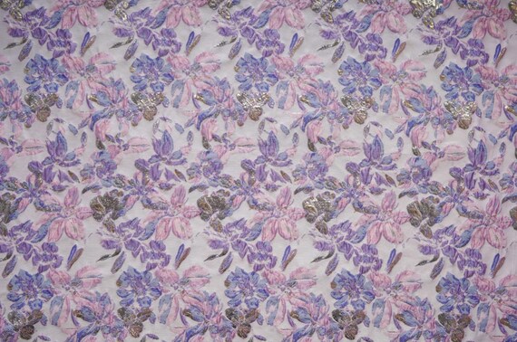 Jacquard brocade fabric by the yard