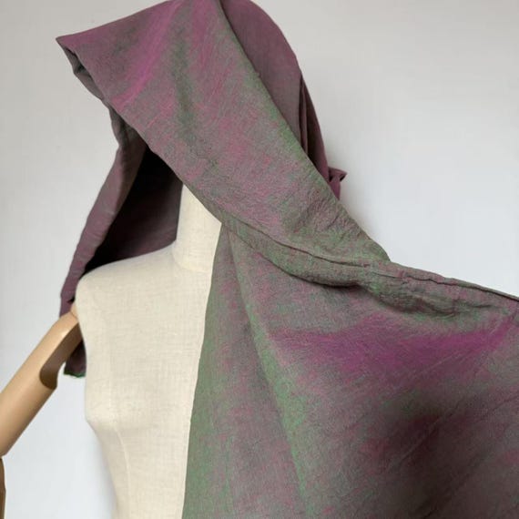 Iridescent Yarn dyed linen fabric by the yard