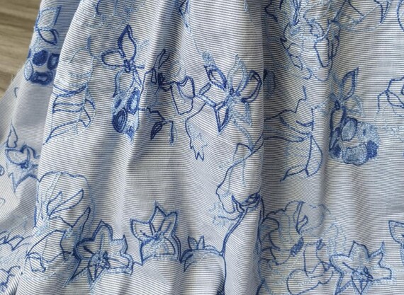 Embroidery jacquard cotton fabric By the yard