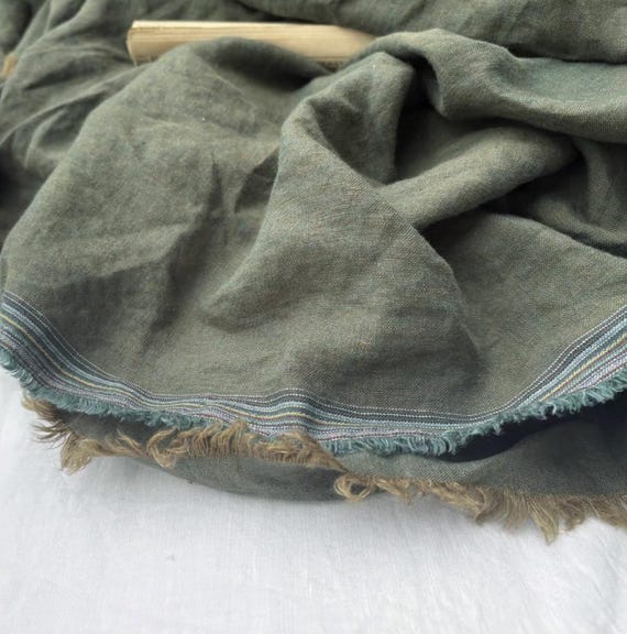 Yarn dyed linen fabric by the yard