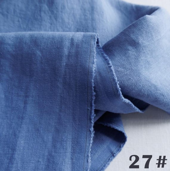 Blue Hemp Fabric By The Yard