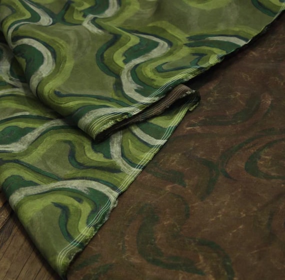 Print cupra fabric, Floral cupro fabric by the yard