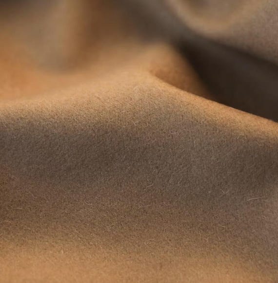 Tan Wool fabric by the yard