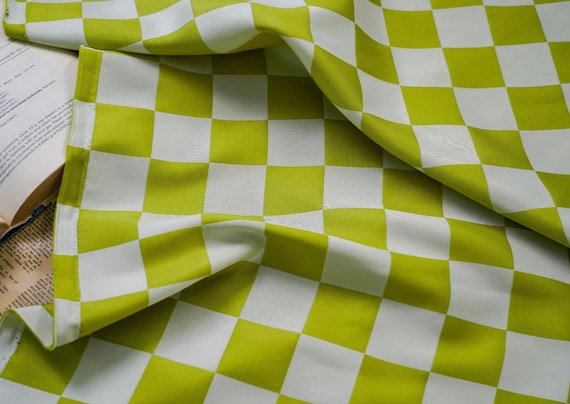 Plaid yarn dyed fabric by the yard