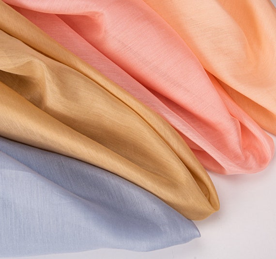 Multi color options silk cotton lining fabric by the yard