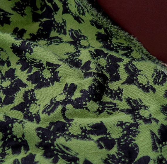 Jacquard floral fabric by the yard