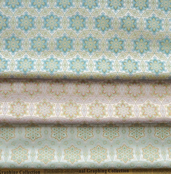 Jacquard brocade fabric by the yard
