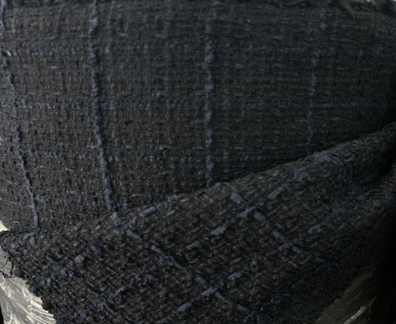 Tweed wool fabric by the yard