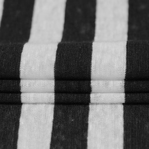 150gsm Striped Knit linen fabric by the yard