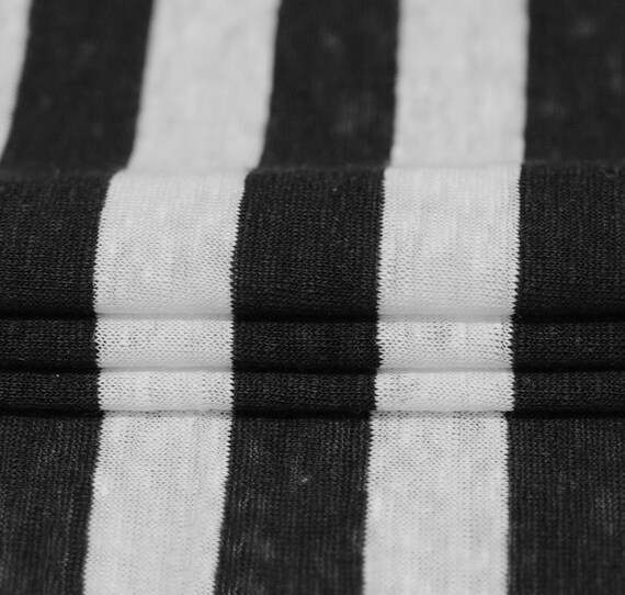 150gsm Striped Knit linen fabric by the yard