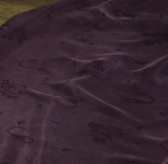Jacquard cupra cupro fabric by the yard