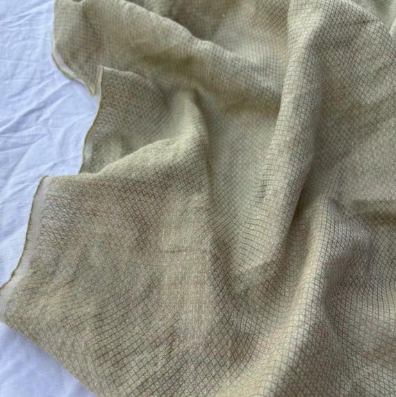 Jacquard linen ramie fabric by the yard