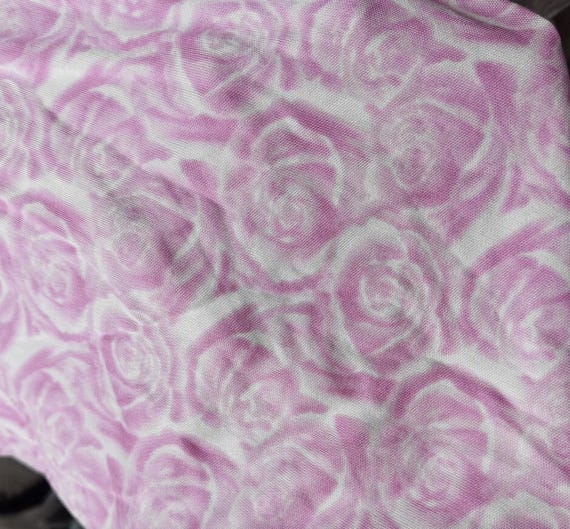 Floral Knit silk jersey fabric by the yard