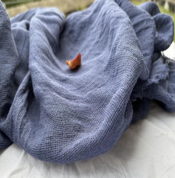 Loose weave linen cotton fabric by the yard
