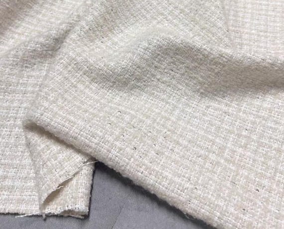 Tweed wool fabric by the yard