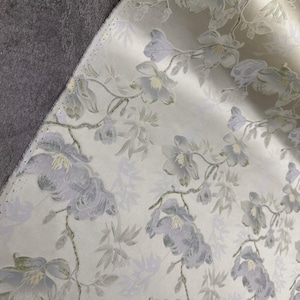Jacquard silk fabric by the yard