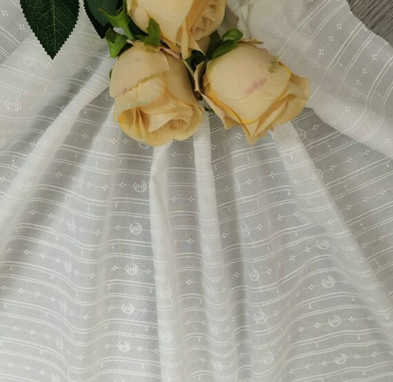 Embroidery cotton fabric By the yard