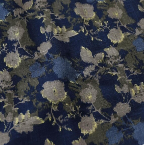 Print linen fabric by the yard