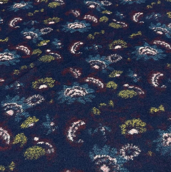 Jacquard Knit wool fabric by the yard