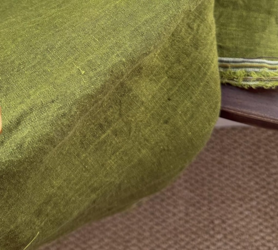 Yarn dyed iridescent linen fabric by the yard