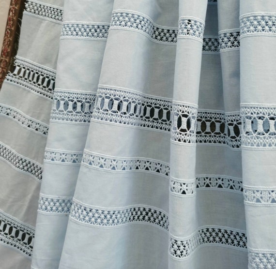 Embroidery cotton fabric By the yard