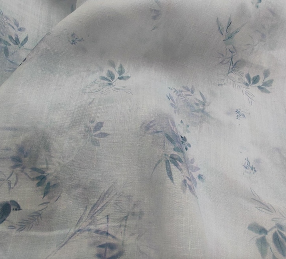 Print ramie fabric by the yard