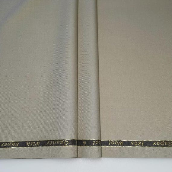 Worsted wool fabric by the yard