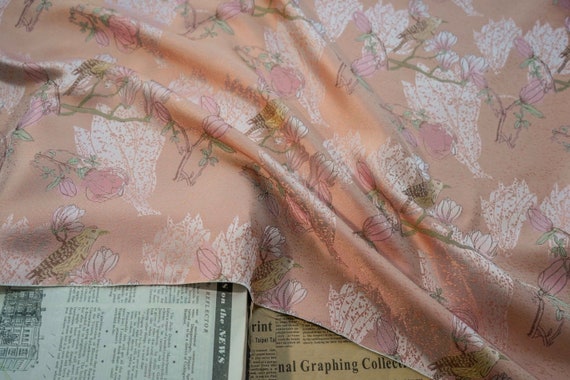 Jacquard brocade fabric by the yard