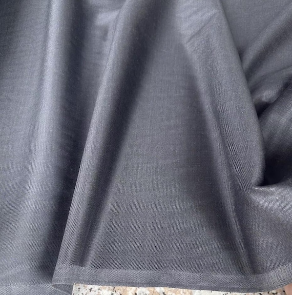 Silk wool worsted fabric by the yard