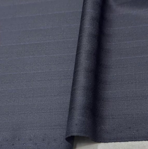 Jacquard Silk Wool Worsted Fabric by the yard