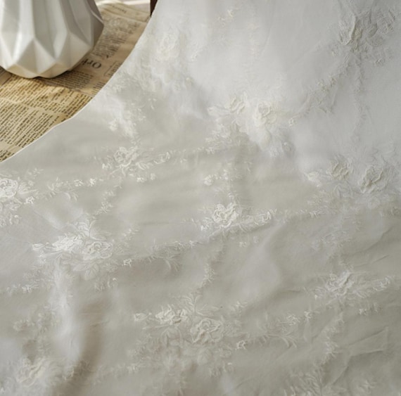 Jacquard brocade fabric by the yard