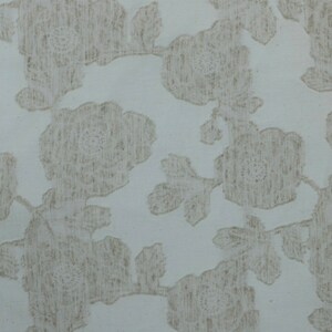 Jacquard linen cotton fabric by the yard