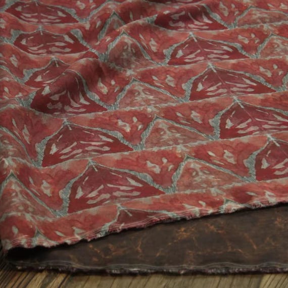 Floral Print Cupro Fabric by the Yard
