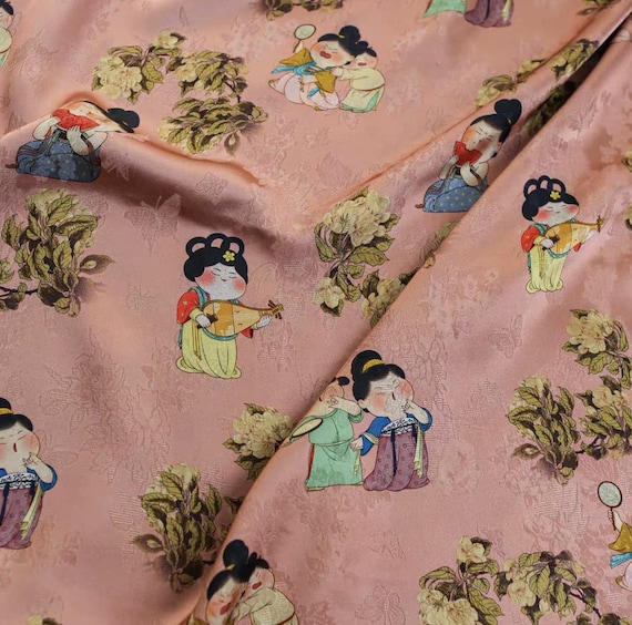 Jacquard viscose fabric by the yard