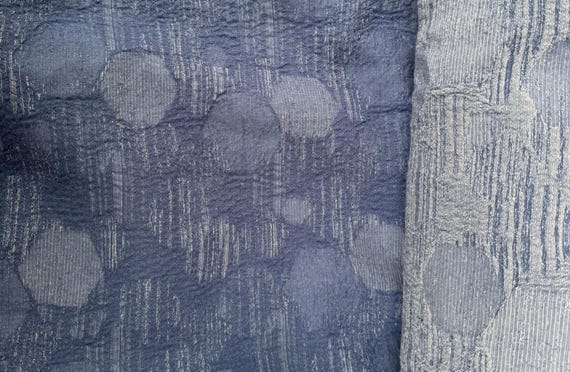 Jacquard wool linen fabric by the yard