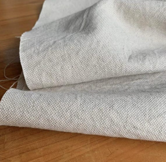 Heavy weight linen fabric by the yard