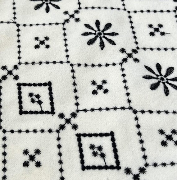 Flowers Embroidery fabric by the yard