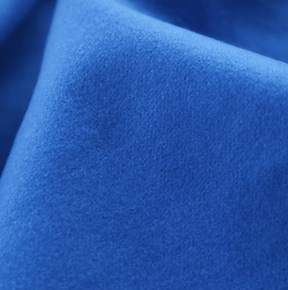 Blue Wool fabric by the yard