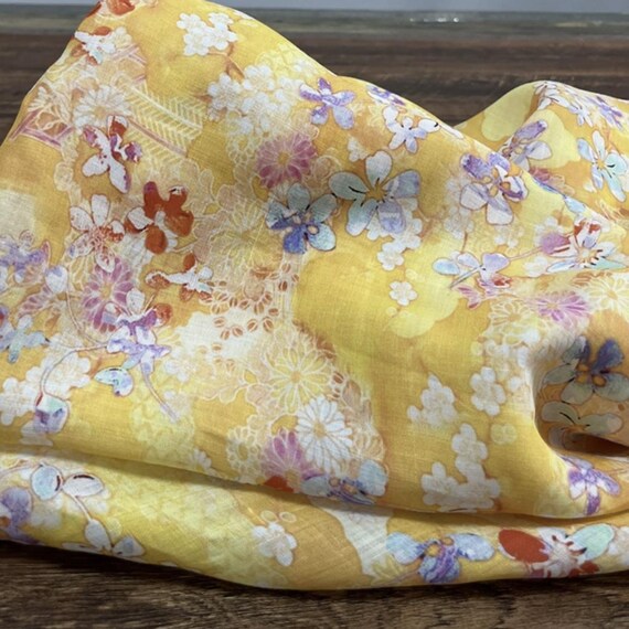 Print ramie fabric by the yard