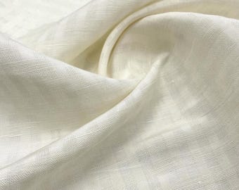 Plaid silk linen fabric by the yard